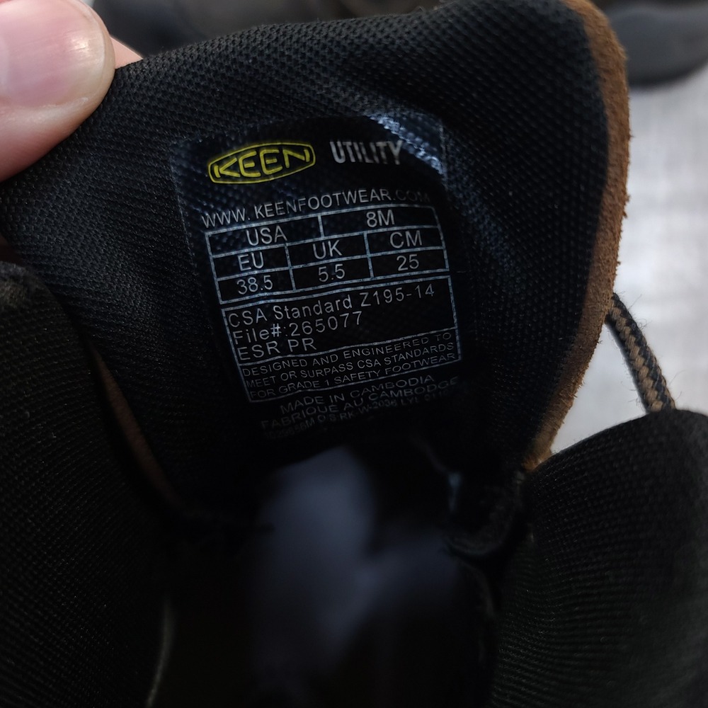 KEEN Utility Work Boots Women 8 Brown Waterproof Carbon Toe Leather Lace Up - Picture 9 of 9